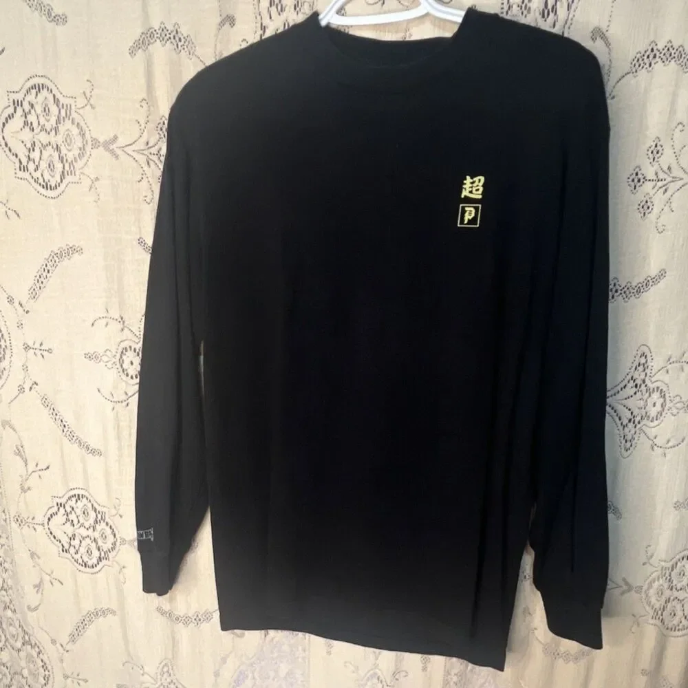 Primitive Dragon Ball Super Golden Frieza Black Graphic Long Sleeve T-Shirt - Picture 1 of 2